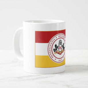 * JUMBO 20 oz White PMC FLAGGA Mugg