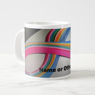 Jumbo 20oz Anpassningsbar Färgfull Quilling Pappra Mugg
