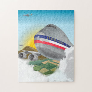 Jumbo Airliner Flygplan - startpussel Pussel