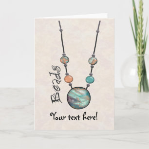 Jumbo Bead Necklace Grönt 01 Kort
