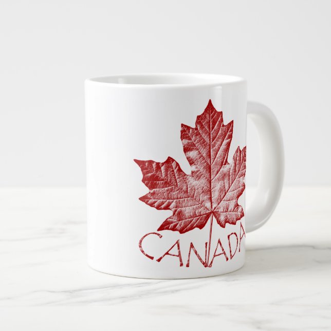 Jumbo Canada Coffee Kopp Mugg Coola Retro Canada K Jumbo Mugg (Framsida höger)