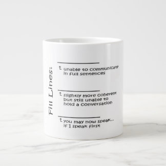Jumbo Coffee Mugg Du kan nu tala med fyllningen li