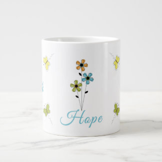 Jumbo Coffee Mugg-Faith-Hope-Kärlek-Butterfly Mugg