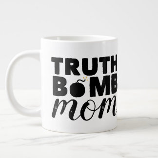 Jumbo Coffee Mugg Truth Bomb Mamma Large Logotyp Jumbo Mugg