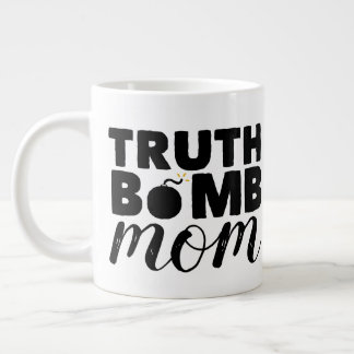 Jumbo Coffee Mugg Truth Bomb Mamma Text Logotyp Jumbo Mugg