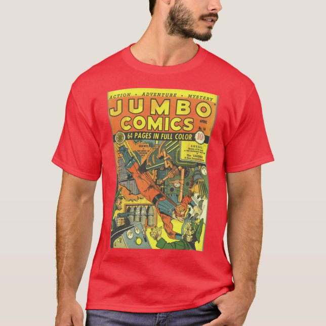 Jumbo Comics 014 papper5 fiche uppgradera 2 vän tj T Shirt (Framsida)