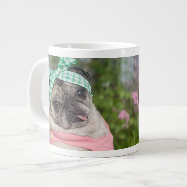Jumbo eller Espresso storlekare Be-DIN-tiful Pug M Jumbo Mugg (Framsida vänster)