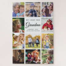 Jumbo Family Photo Collage Grandma VI KÄRLEK DIG