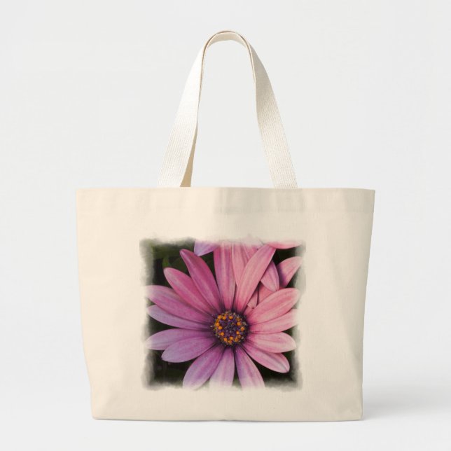 Jumbo Flower Tote Tygkasse (Framsidan)