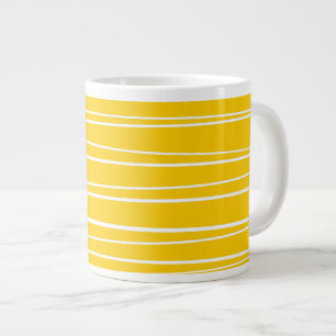 Jumbo Gult Rand Mugg