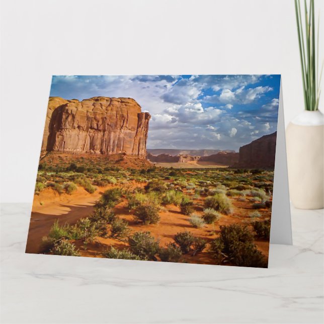 Jumbo-hälsningskort för MONUMENT VALLEY Kort (Framsida)