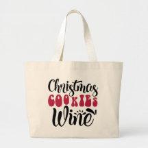 Jumbo jul Cookies Vin Tote Bag