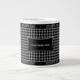 JUMBO KOPP FÖR SOPPA - SILVER MESH PRECIS MUGG