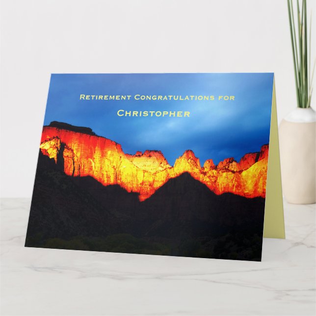 JUMBO Lycklig Pension Zion Sunrise, Namn Kort (Framsida)