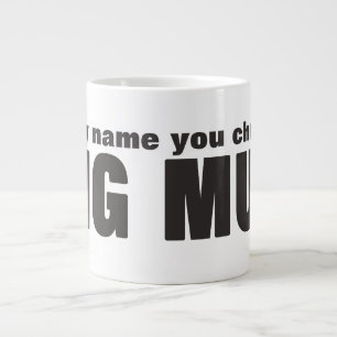 Jumbo Mega Large Mugg med Personlig Namn