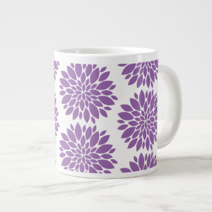 Jumbo Mugg-Lila blommor Mugg