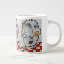 Jumbo Mugg - Orange Checkered