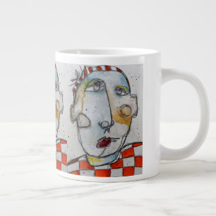 Jumbo Mugg - Orange Checkered