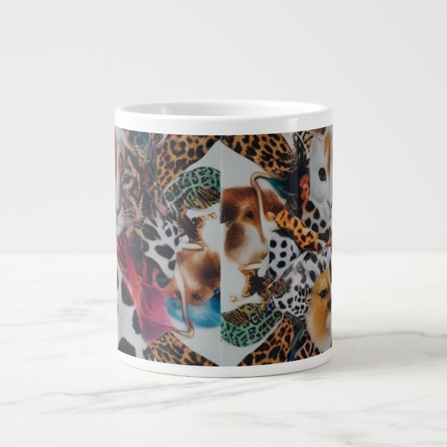 Jumbo Mugg, specialitet för klectiska djurutskrift Mugg (Framsidan)