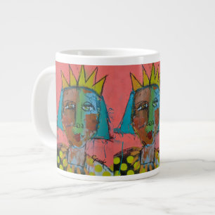 Jumbo Mugg - Spray Paint och Krona