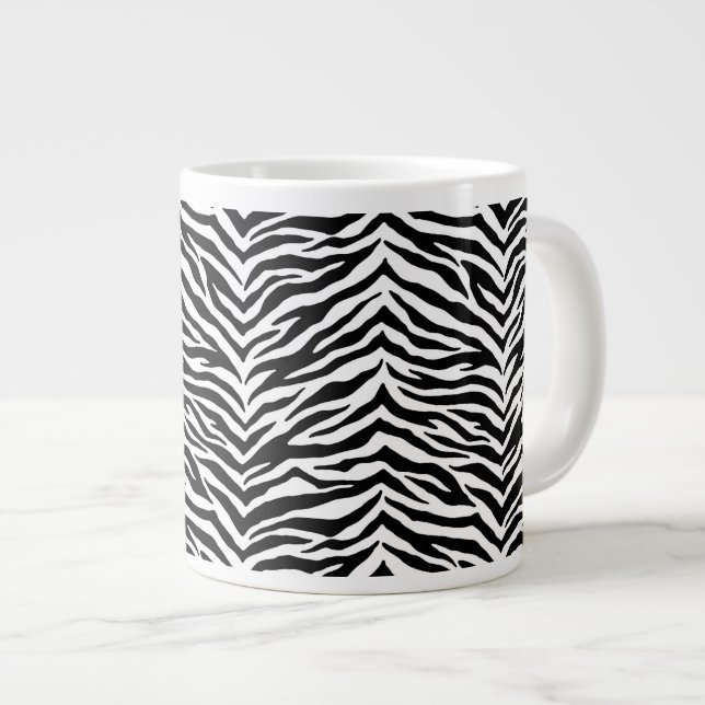 Jumbo Mugg-Zebra tryck Giant Coffee Mugg (Framsida höger)