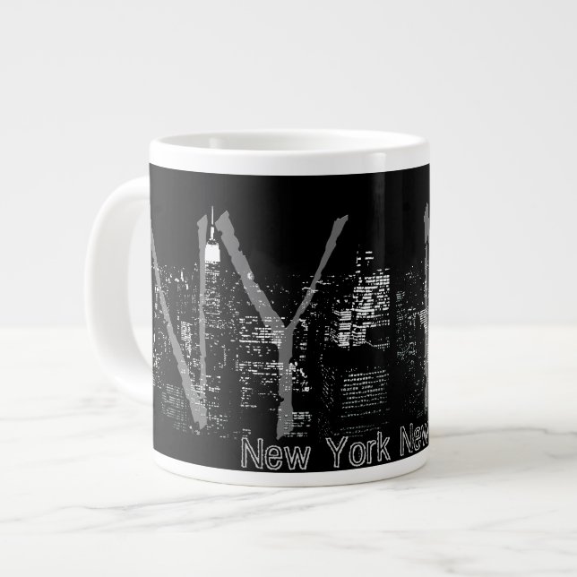 Jumbo New York-kaffe Mugg NYC Personlig Kopp Jumbo Mugg (Framsida vänster)