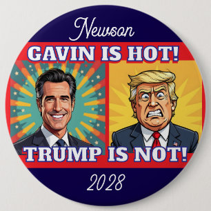 Jumbo Newsom är Hett, Trump är inte roligt politis Knapp