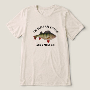 Jumbo Perch Fishing Quote Funny Ice Fishing T Shirt