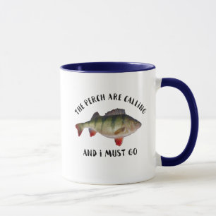 Jumbo Perch Fishing Quote Manar Rättobby Mugg