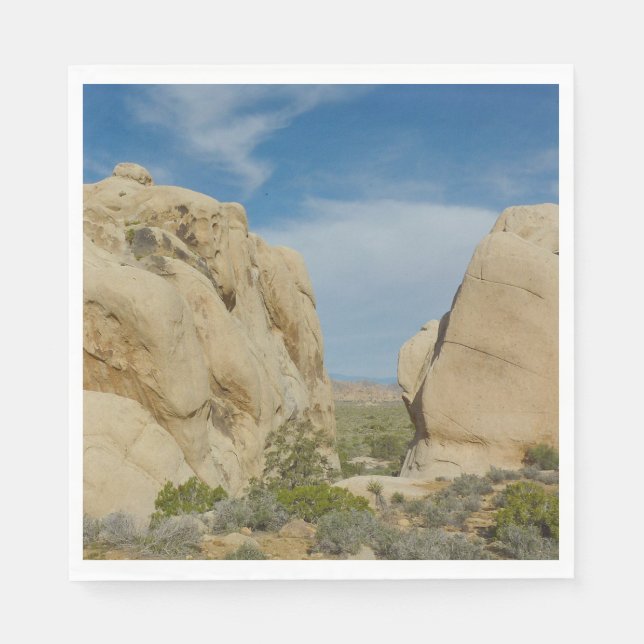 Jumbo Rocks vid Joshua Tree National Park Pappersservett (Framsidan)