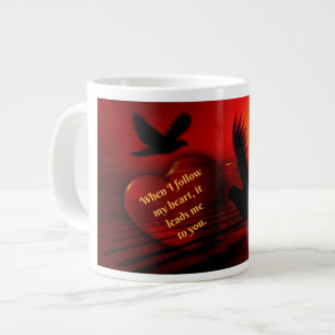 Jumbo Romantic Mugg med att följa din hjärtefråga