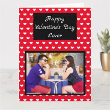 Jumbo Sized Red Hearts Photo Valentine Day