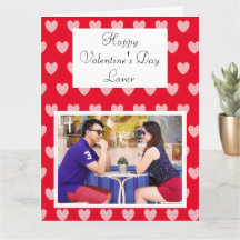 Jumbo Sized Red Hearts Photo Valentine Day