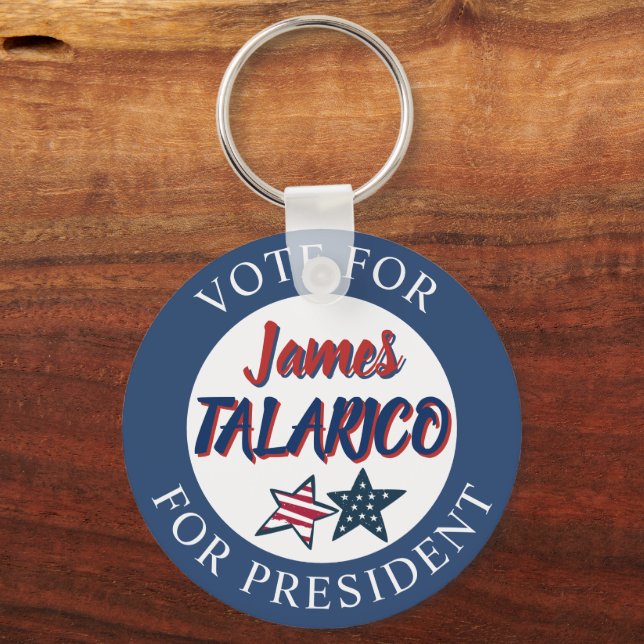 Jumbo-Sized Team James Talarico for President Nyckelring (Framsida)