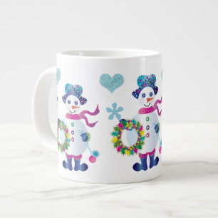 Jumbo Snögubbe Kaleidoscope Samlingsjul Mugg