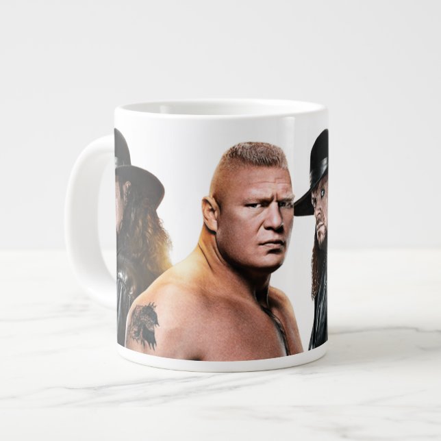 Jumbo Specialty Mugg vid Brock Lesnar vs Undertake Jumbo Mugg (Framsida vänster)