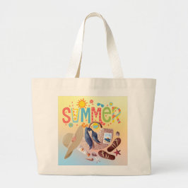 Jumbo Summer Tote Bag Tygkasse
