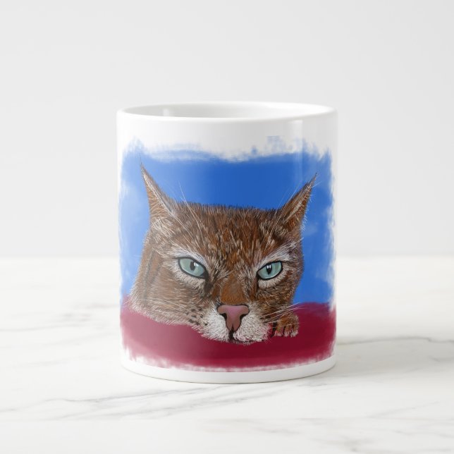 Jumbo-Tasse mit niedlichem Katzenmotiv Jumbo Mugg (Framsidan)