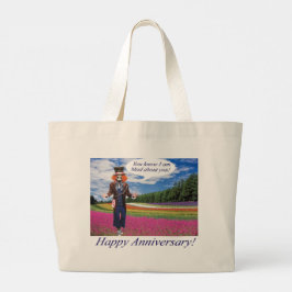 jumbo till Lycklig-årsdagen. panda/madhatter Tygkasse