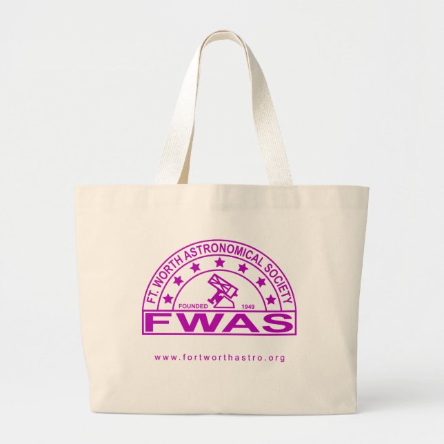 Jumbo Tote Bag för Retro FWAS-Logotyp Tygkasse (Framsidan)