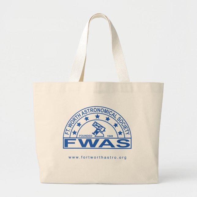 Jumbo Tote Bag för Retro FWAS-Logotyp Tygkasse (Framsidan)