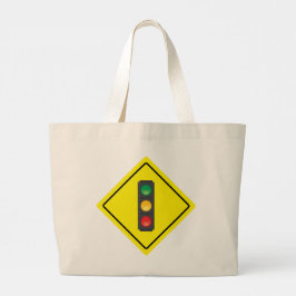 Jumbo Tote Bag för trafiksignalskylt Tygkasse