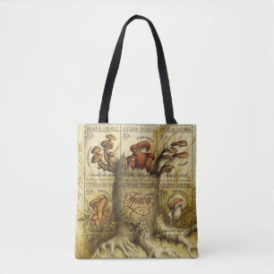 Jumbo Tote Bag, ukrainska Hryby (svamp) Tygkasse