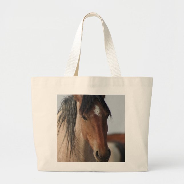 JUMBO TOTE BAG VILD HORSE TYGKASSE (Framsidan)