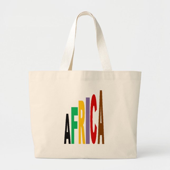 Jumbo Tote DESIGN-AFRIKA Tygkasse (Framsidan)