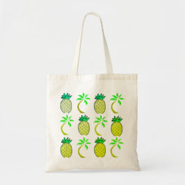 Jumbo Tote för ananas gult och Grönt Tygkasse