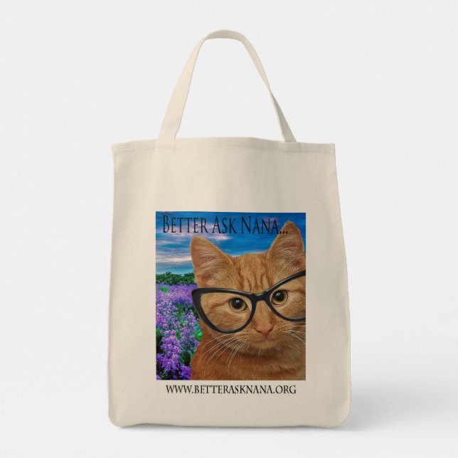 jumbo tote, fråga nana. tygkasse (Baksida)