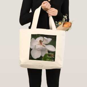 Jumbo Tote - Södra Magnolia-Blommarna Tygkasse