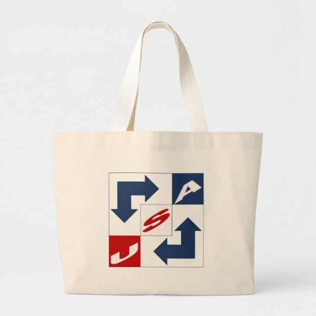 Jumbo Tote USA Tygkasse (Framsidan)