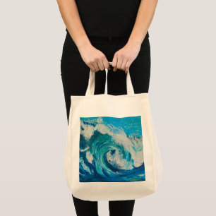 Jumbo Tote "Wave of Emotion" Tygkasse